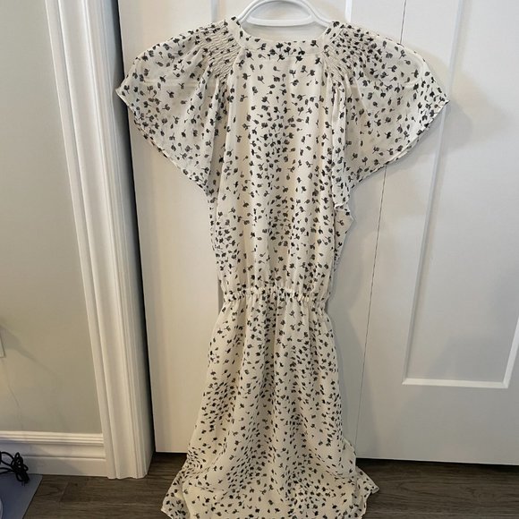 H&M Dress White Pattern - Size 4 - Picture 3 of 5